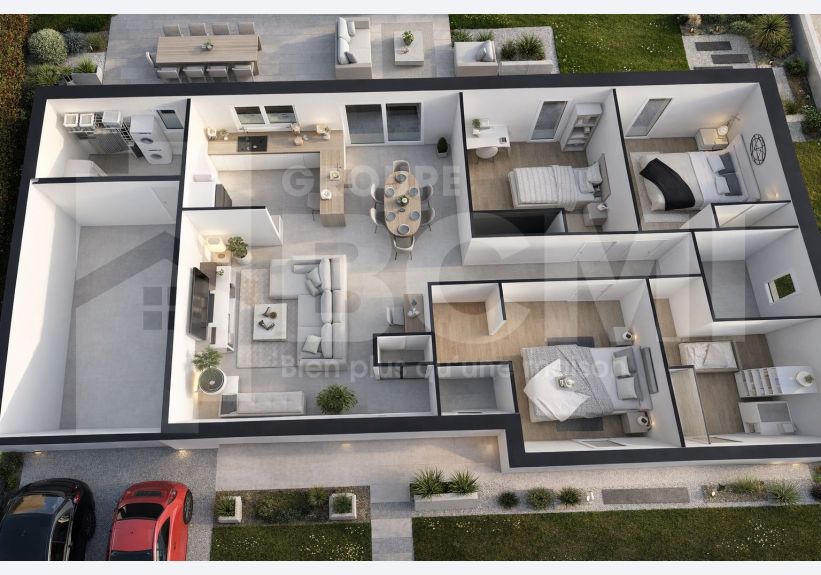 Image du modèle de maison plan 3d jade