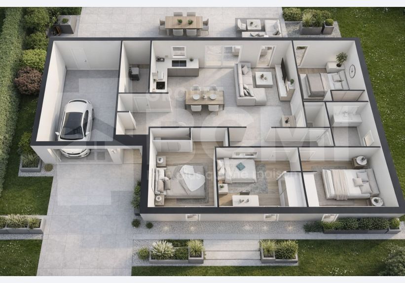 Image du modèle de maison plan 3d grenade