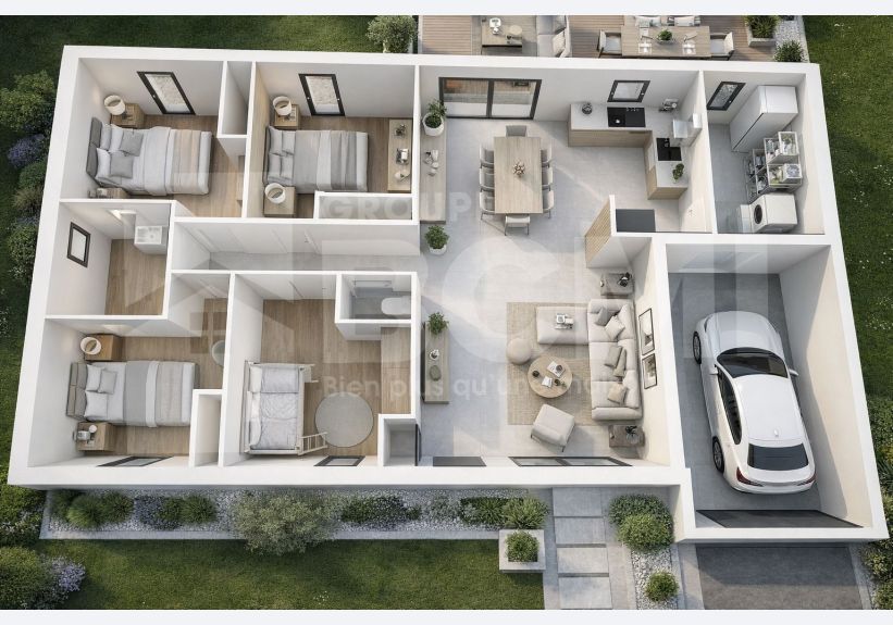 Image du modèle de maison plan 3d mangue copie