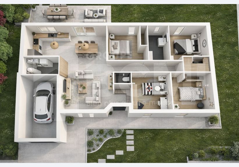 Image du modèle de maison plan 3d opale