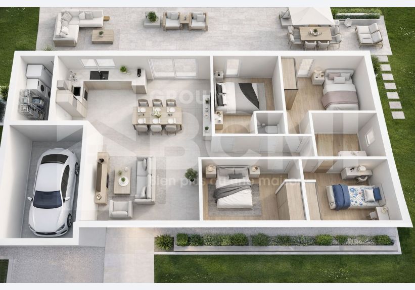 Image du modèle de maison plan 3d beryl