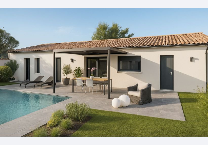 Image du modèle de maison 20250710_1506_Maison Moderne avec Pergola_remix_01jzt6ztt7fqftdfzy8md4f1km
