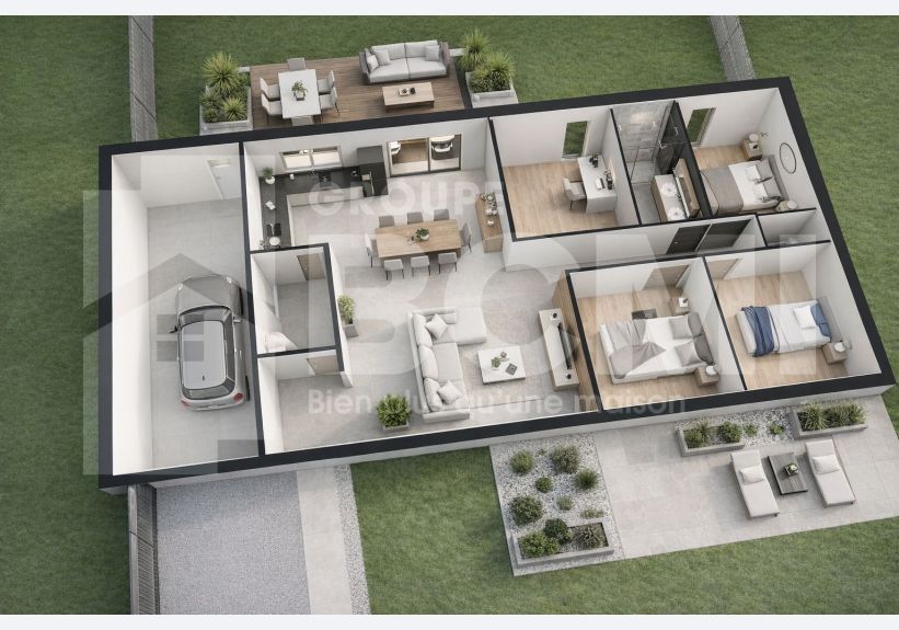 Image du modèle de maison Plan 3D Iris