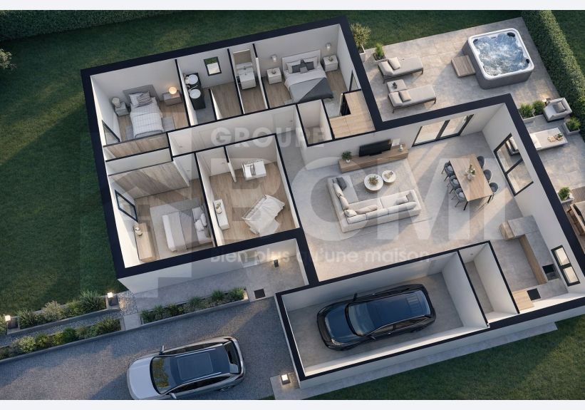 Image du modèle de maison plan 3d saphir