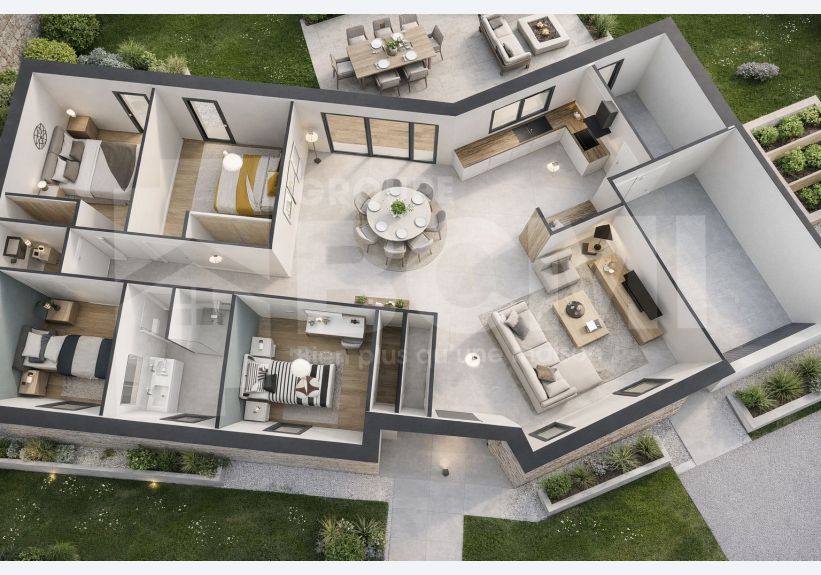 Image du modèle de maison rubis 3d