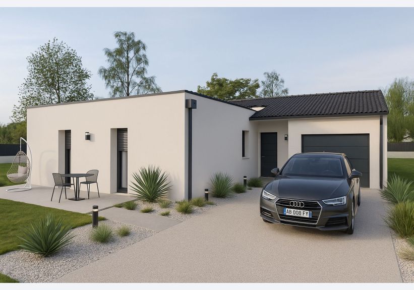 Image du modèle de maison 20250718_1525_Maison Moderne avec Jardin_remix_01k0ev50w4fe0a9hergpv32avw
