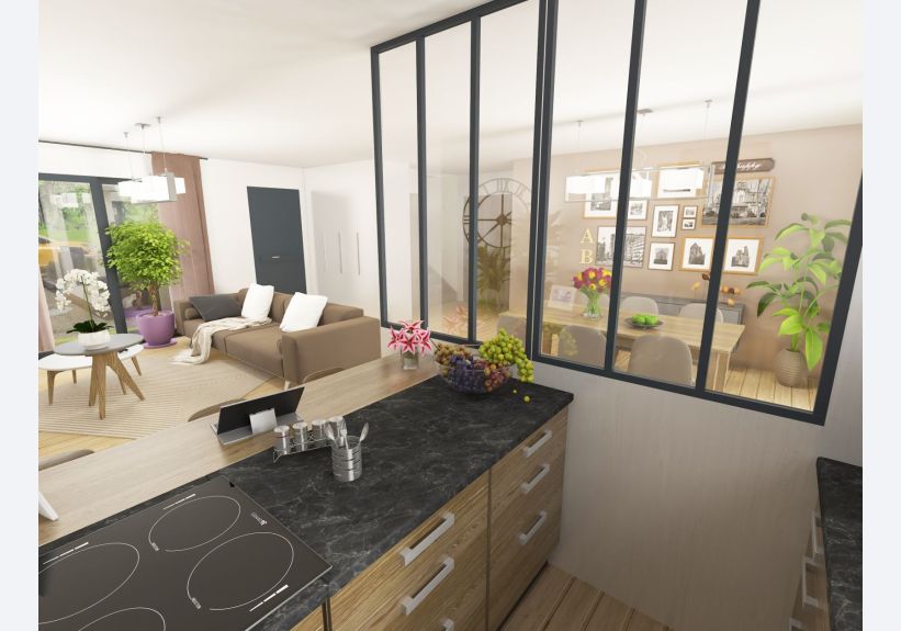 Image du modèle de maison retoucheVisuel interieur