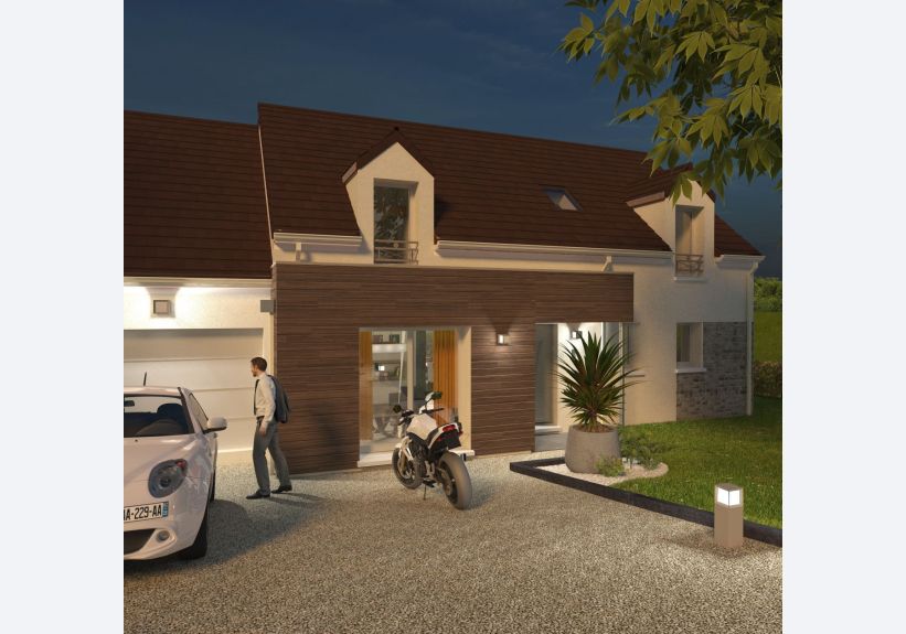 Image du modèle de maison Lot 3 - Avant Nuit 