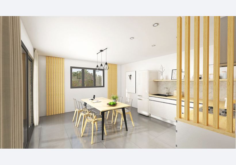 Image du modèle de maison cuisine Chêne