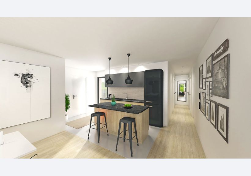 Image du modèle de maison Cuisine Frêne