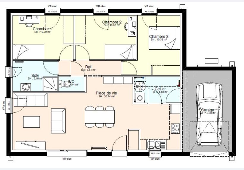 Image du modèle de maison es 3 ch