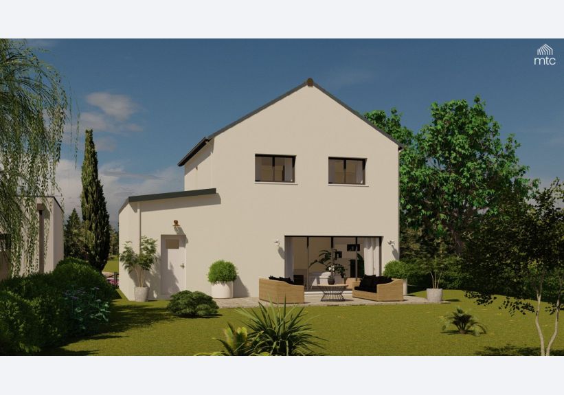 Image du modèle de maison vue jardin