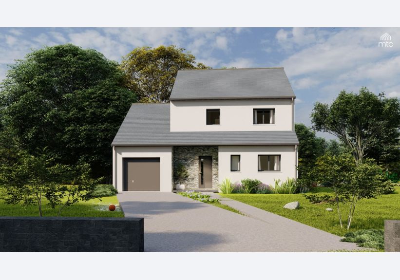 Image du modèle de maison vue rue