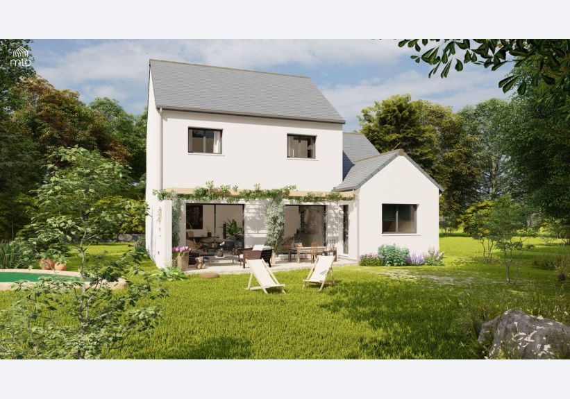Image du modèle de maison vue jardin
