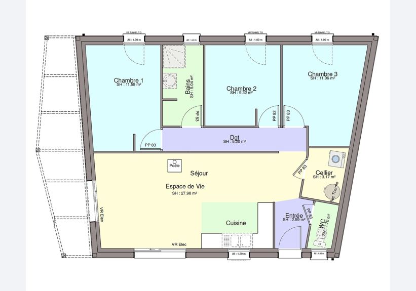Image du modèle de maison PLAN RDC-sans cotes