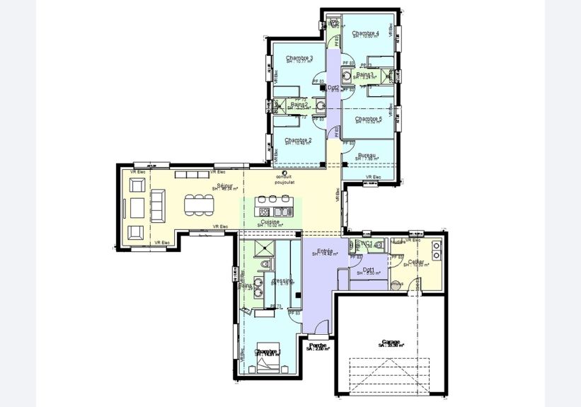 Image du modèle de maison PLAN RDC-sans cotes