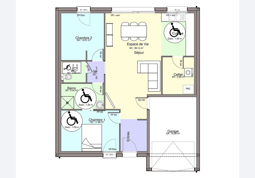 Image du modèle de maison PLAN RDC-sans cotes