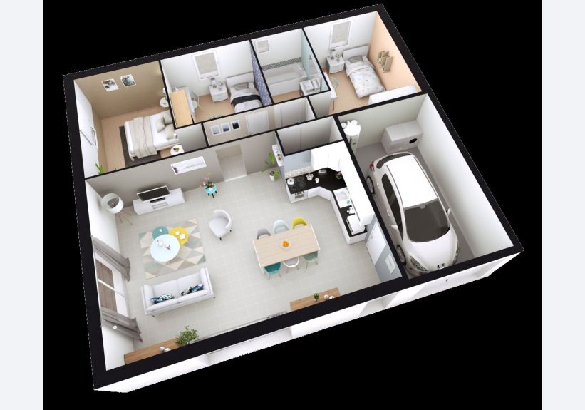 Image du modèle de maison CAMELIA_3CH bis AG AXO