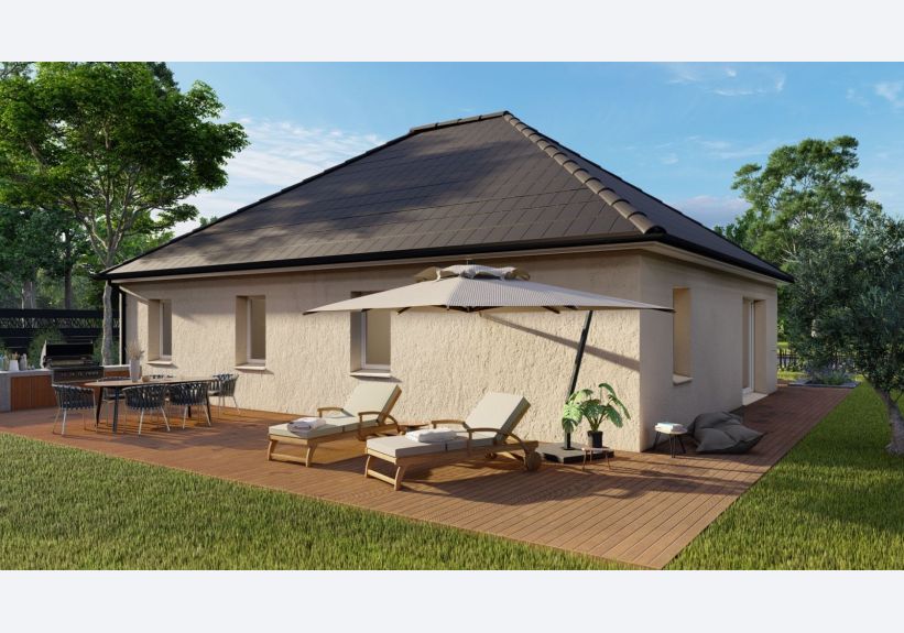 Image du modèle de maison Maison_CAMELIA-3CH-AG BIS-JARDIN- BLANC