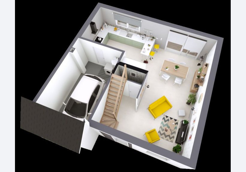 Image du modèle de maison CORALIA_3CH AG AXO RDC