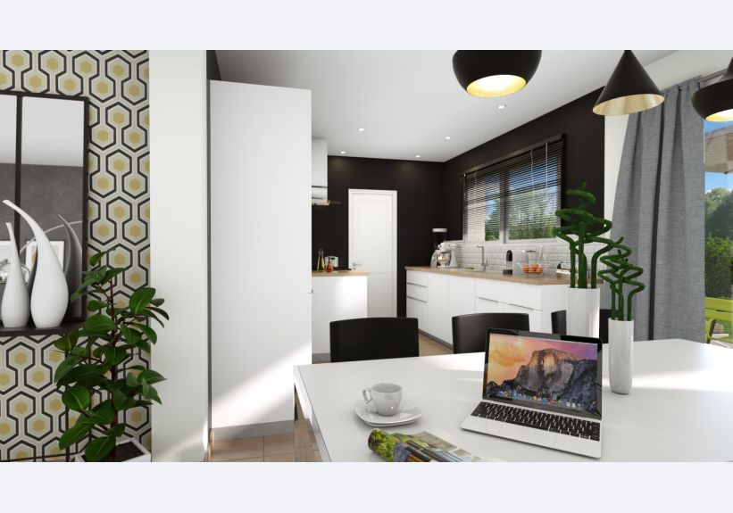 Image du modèle de maison ROSALIA_3CH AG VUE INTR CUISINE