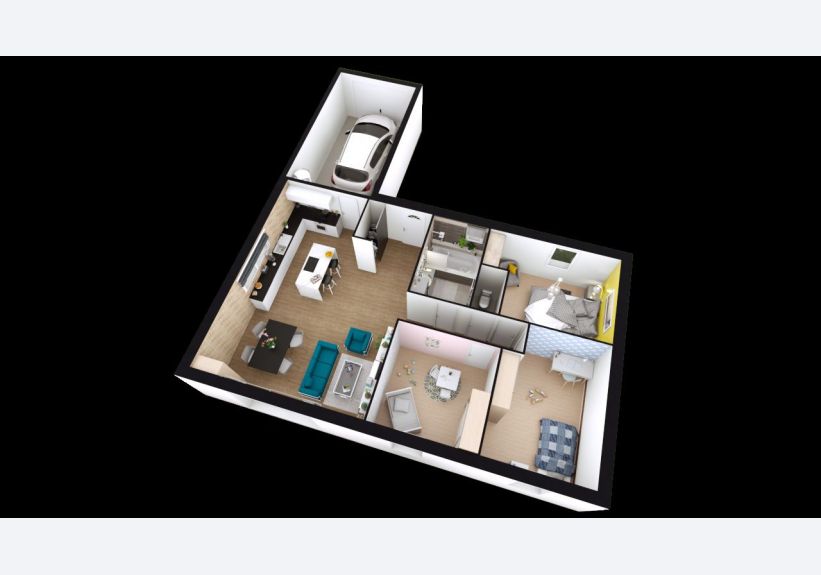 Image du modèle de maison LILIA-3CH-AG AXO