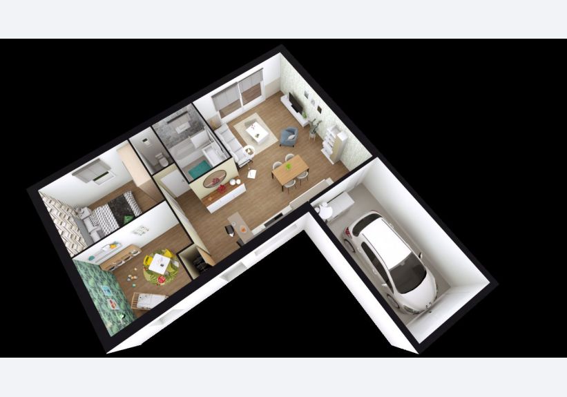 Image du modèle de maison LILIA-2CH-AG AXO