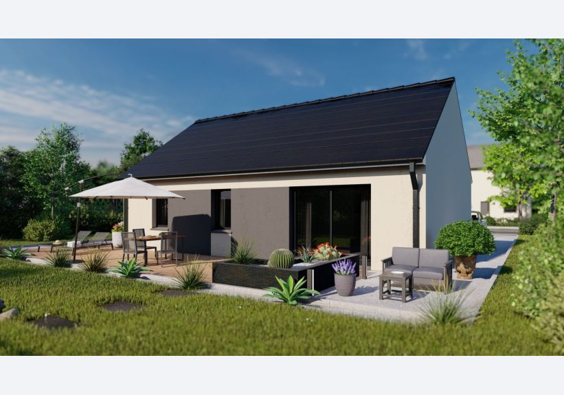 Image du modèle de maison Maison_REALIA_MV_3CH_ SG_JARDIN