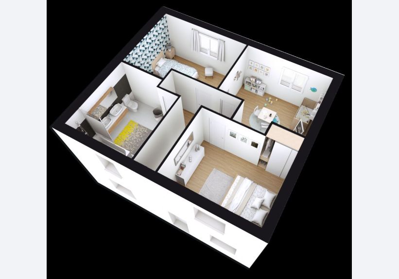 Image du modèle de maison ROSALIA_3CH_SG AXO R+1