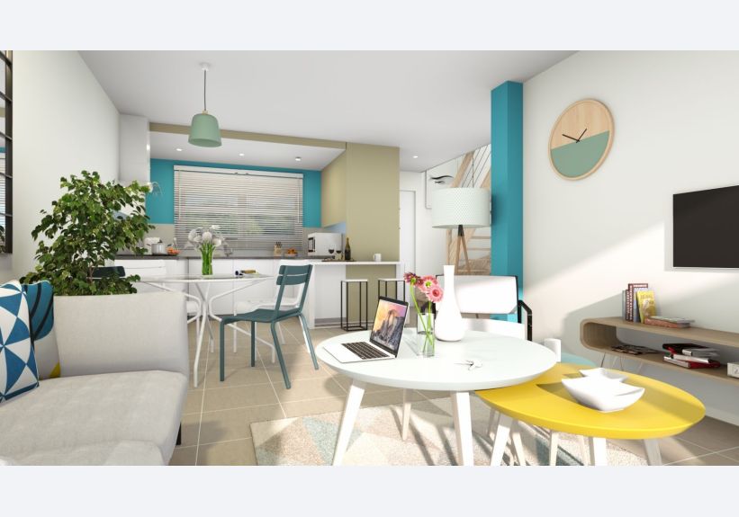 Image du modèle de maison ROSALIA_4CH+ AG VUE INTR SEJOUR