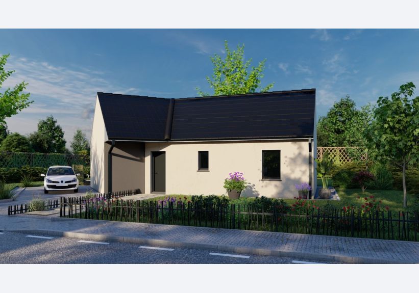 Image du modèle de maison Maison_VITALIA-3CH-SG_NG_RUE BI-TON