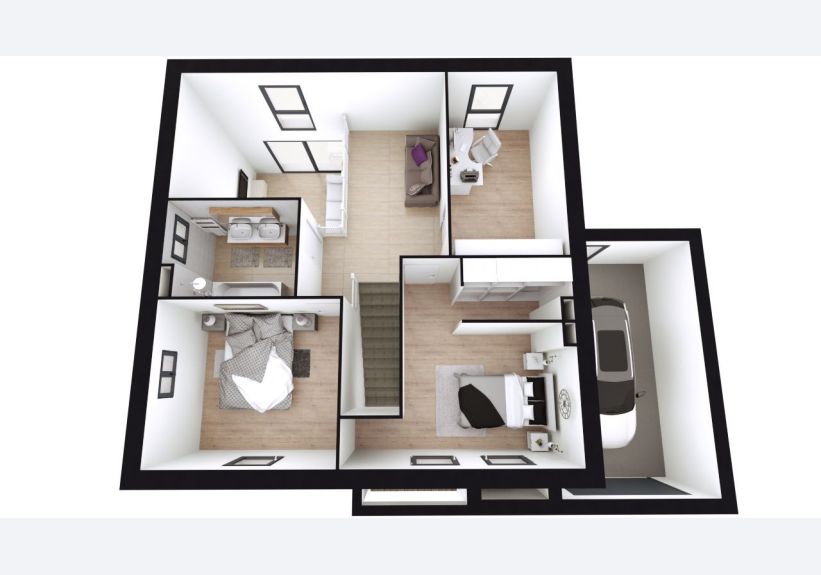 Image du modèle de maison vue etage