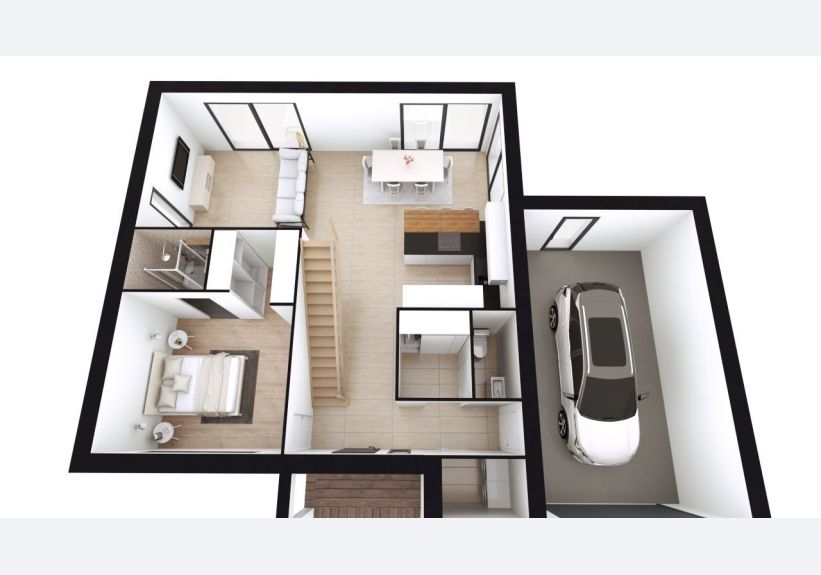 Image du modèle de maison vue rdc