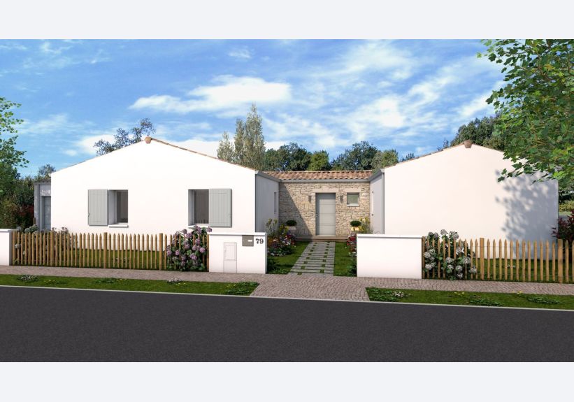 Image du modèle de maison AGAVE Avt pierres HD2400