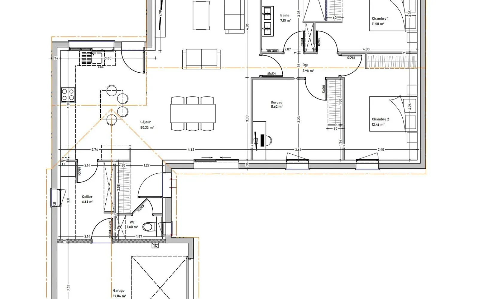 Maison 104.4 m² avec terrain à TESSON à Tesson — photo 3