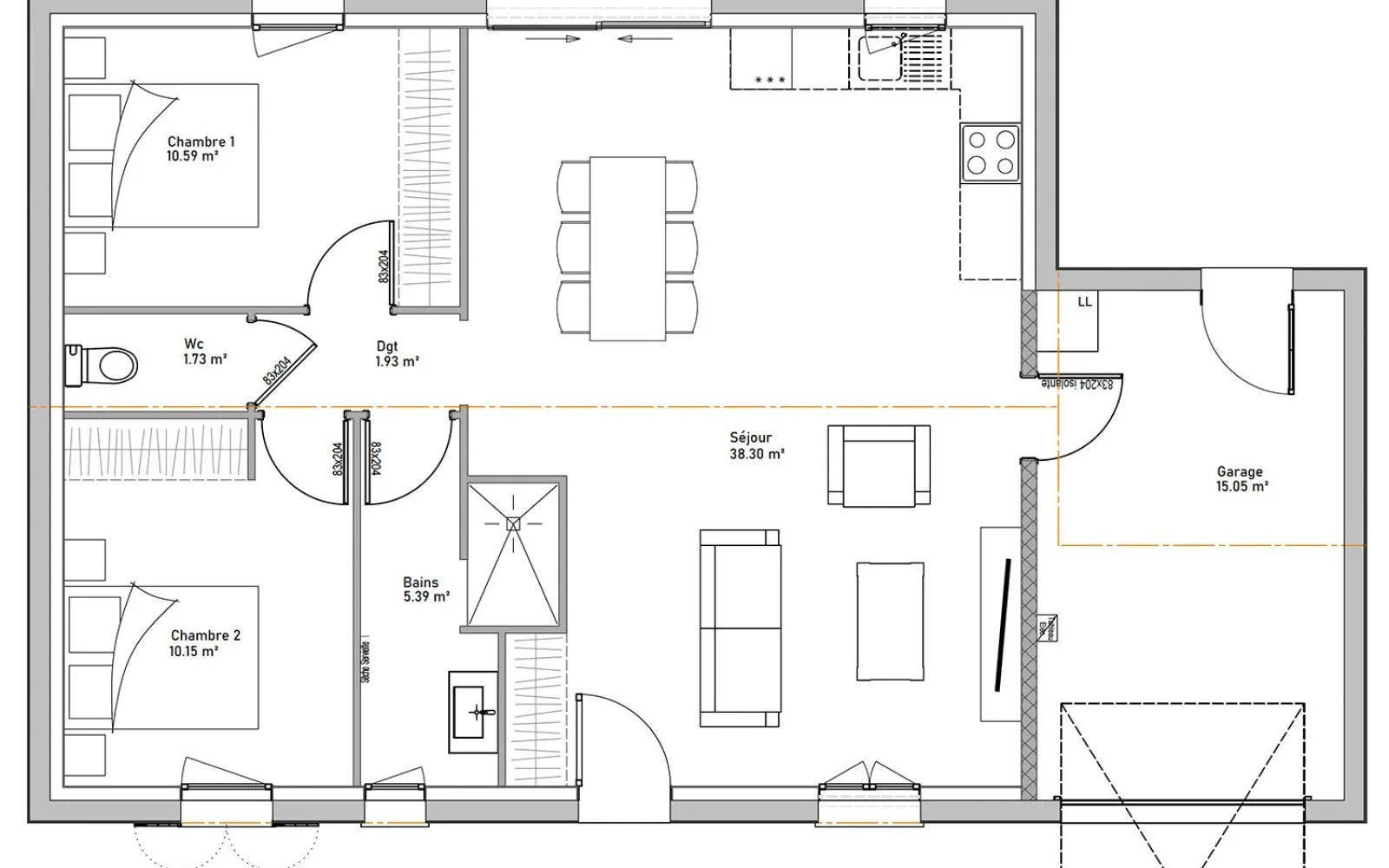 Maison 68.1 m² avec terrain à FORGES à Forges — photo 3