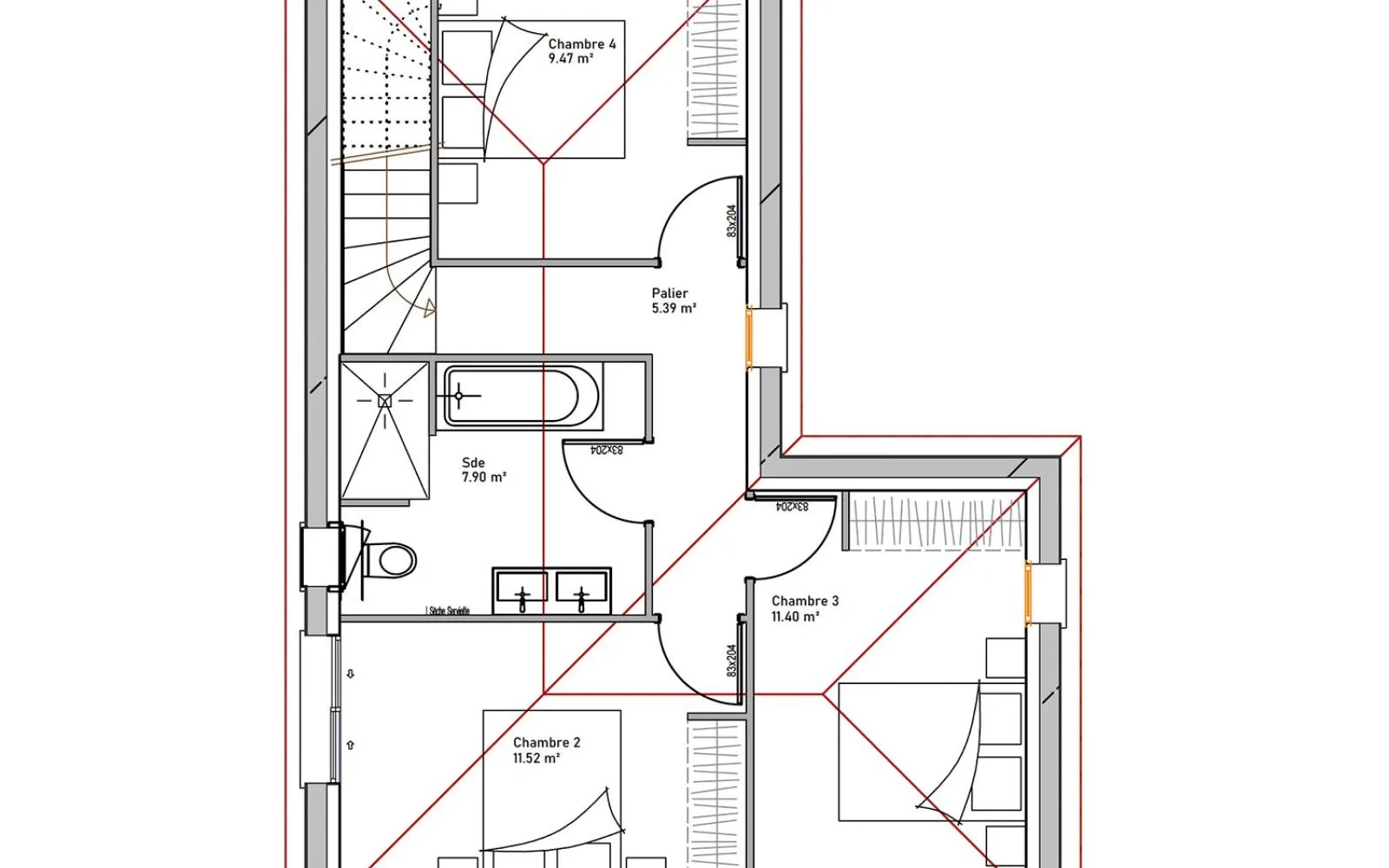 Maison 164.8 m² avec terrain à TESSON à Tesson — photo 7
