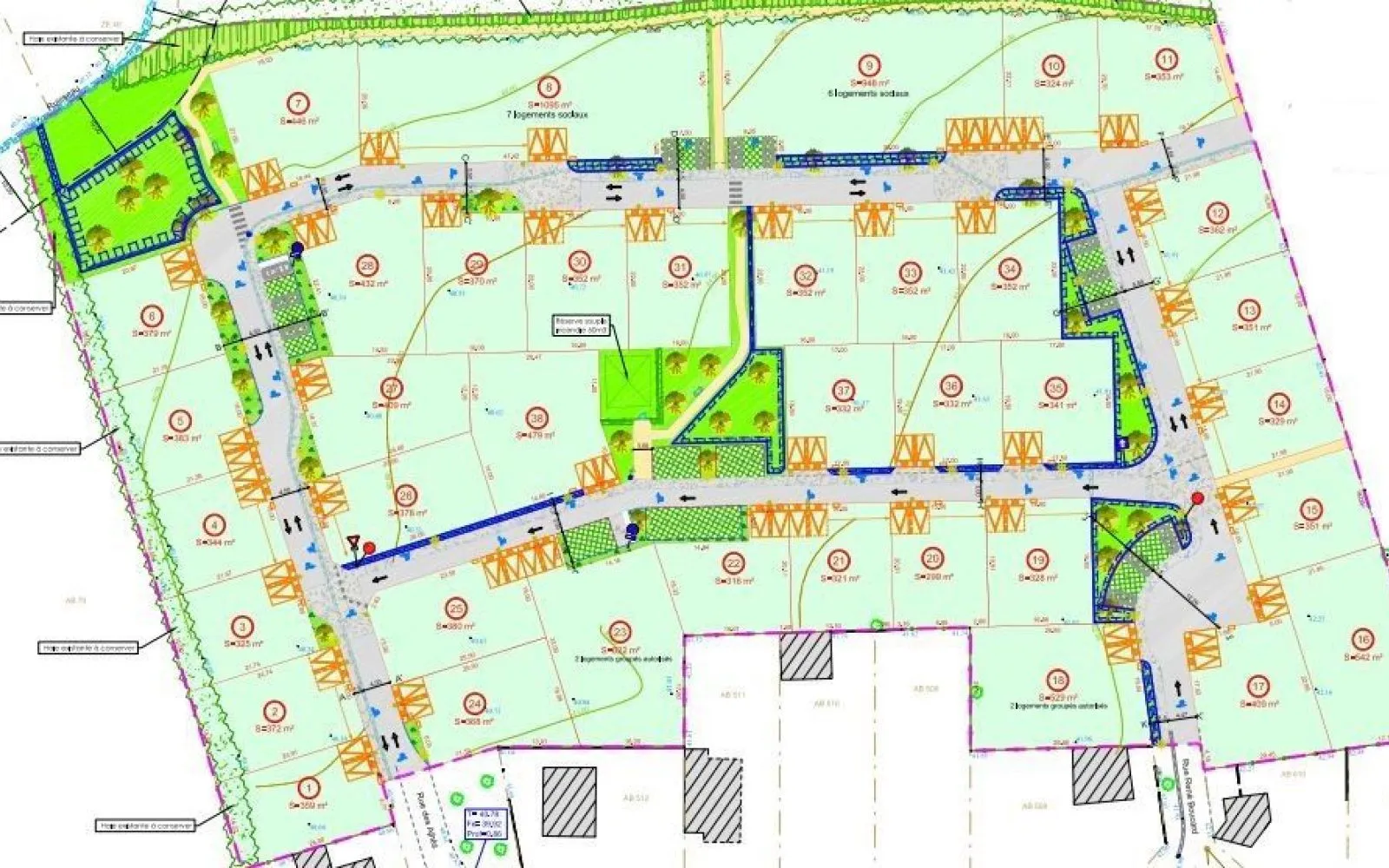 Terrain à bâtir de 359 m2 au prix de 48500 € à SAINT-GEORGES-DU-BOIS. à Saint-Georges-du-Bois — photo 1