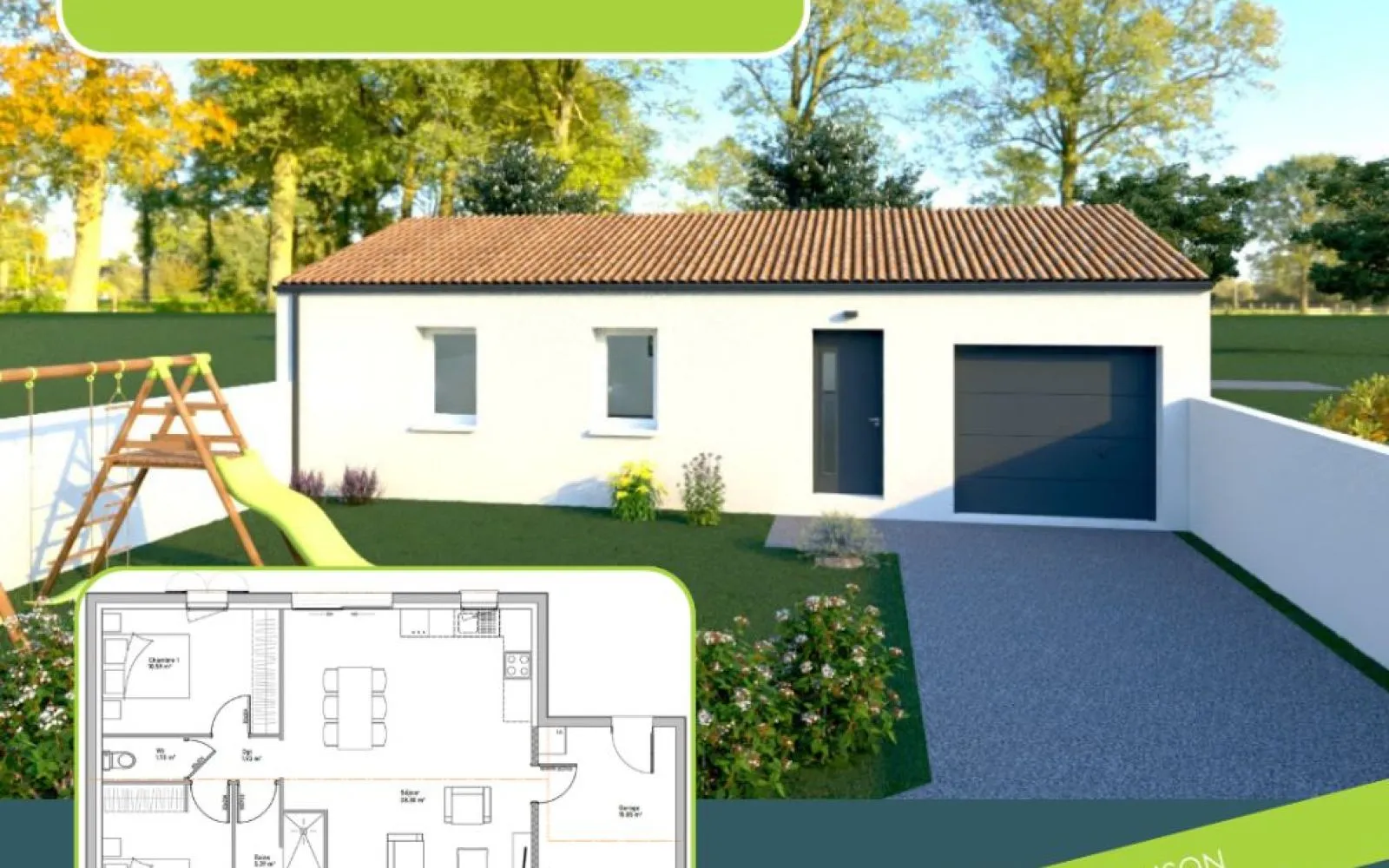 Terrain à bâtir de 436 m2 au prix de 124000 € à SAINTE-SOULLE. à Sainte-Soulle — photo 1