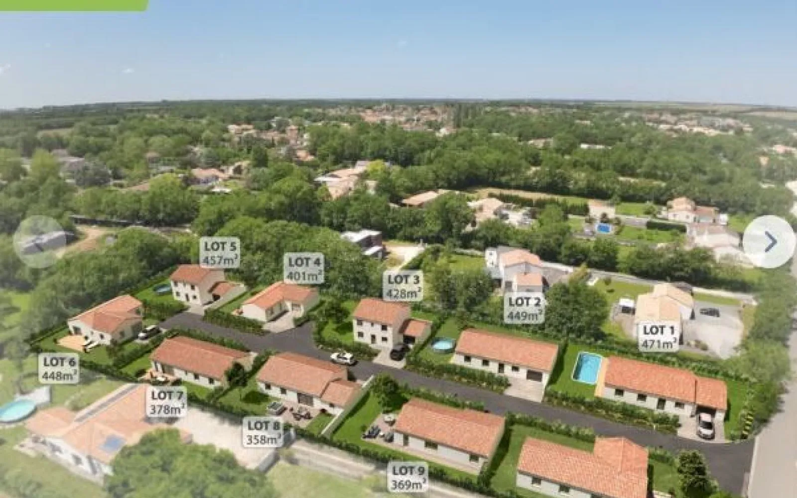 Terrain à bâtir de 358 m2 au prix de 39500 € à PRAHECQ. à Prahecq — photo 1