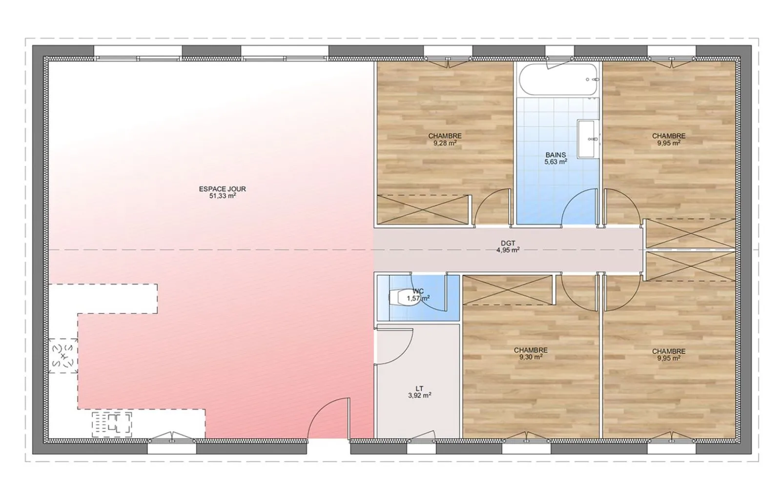 Maison 105 m² avec terrain à LA CELLE (83) à La Celle — photo 4