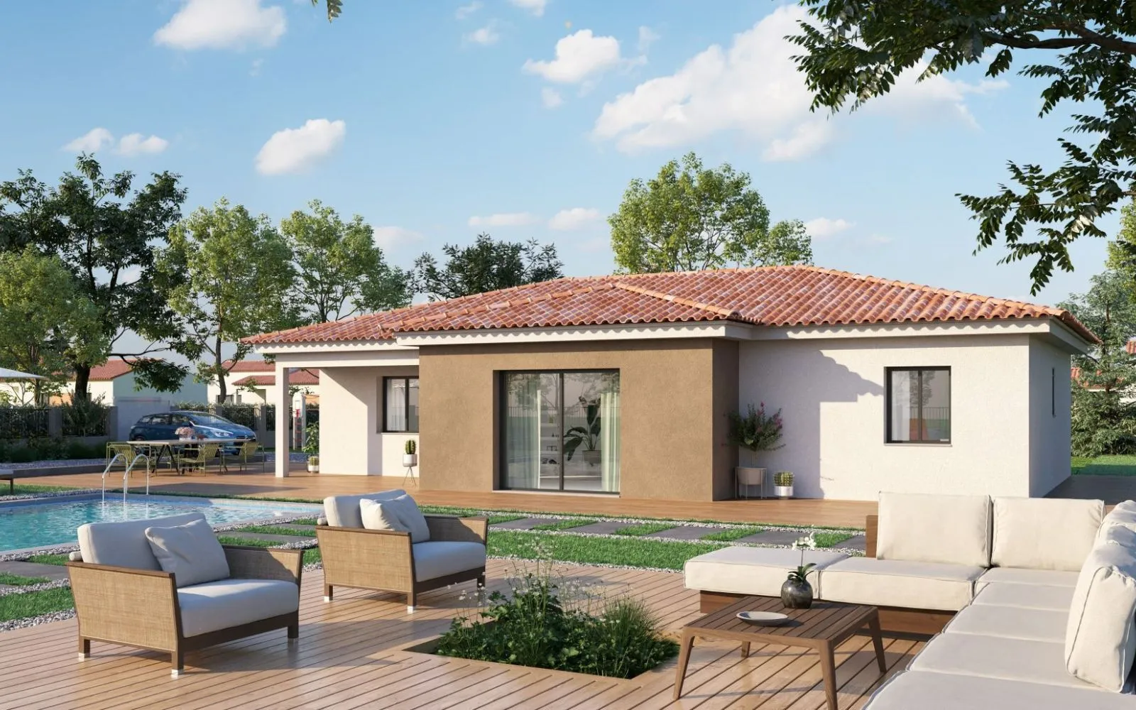 Maison 90 m² avec terrain à MALLEMORT (13) à Mallemort — photo 1