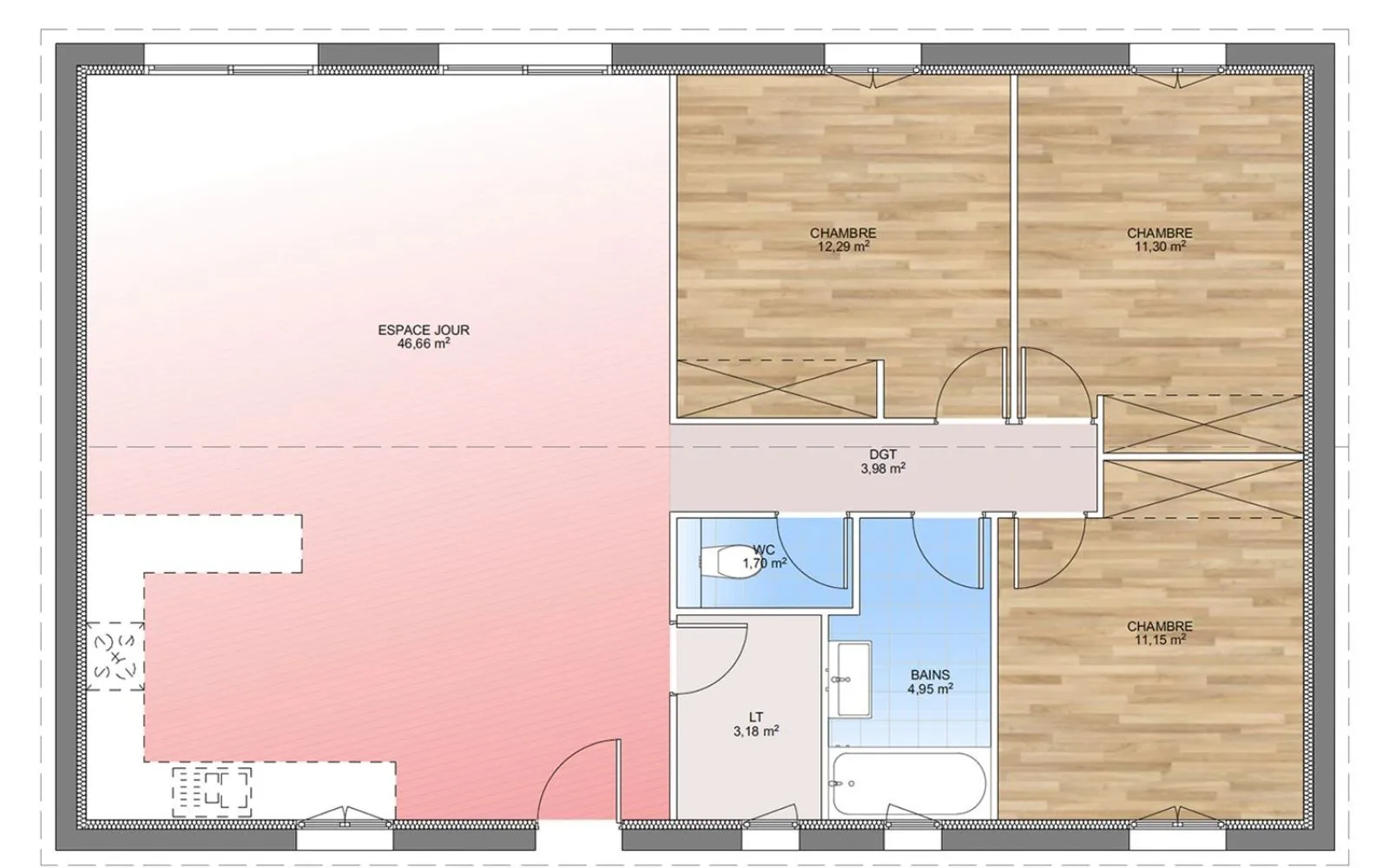 Maison 95 m² avec terrain à GONFARON (83) à Gonfaron — photo 4