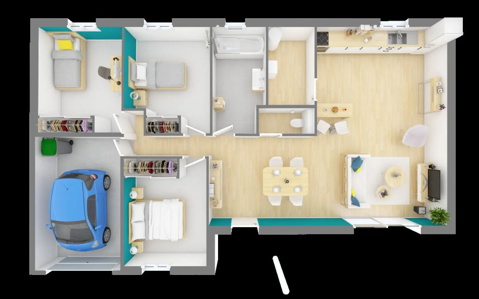 Maison 95 m² avec terrain à ALLEINS (13) à Alleins — photo 3