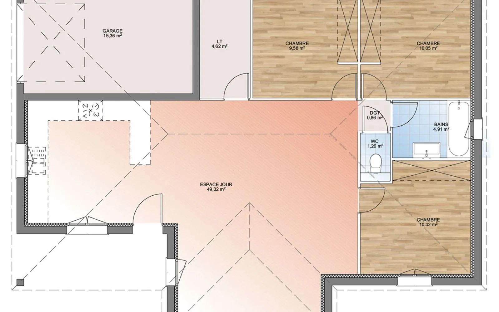 Maison 90 m² avec terrain à MALLEMORT (13) à Mallemort — photo 4