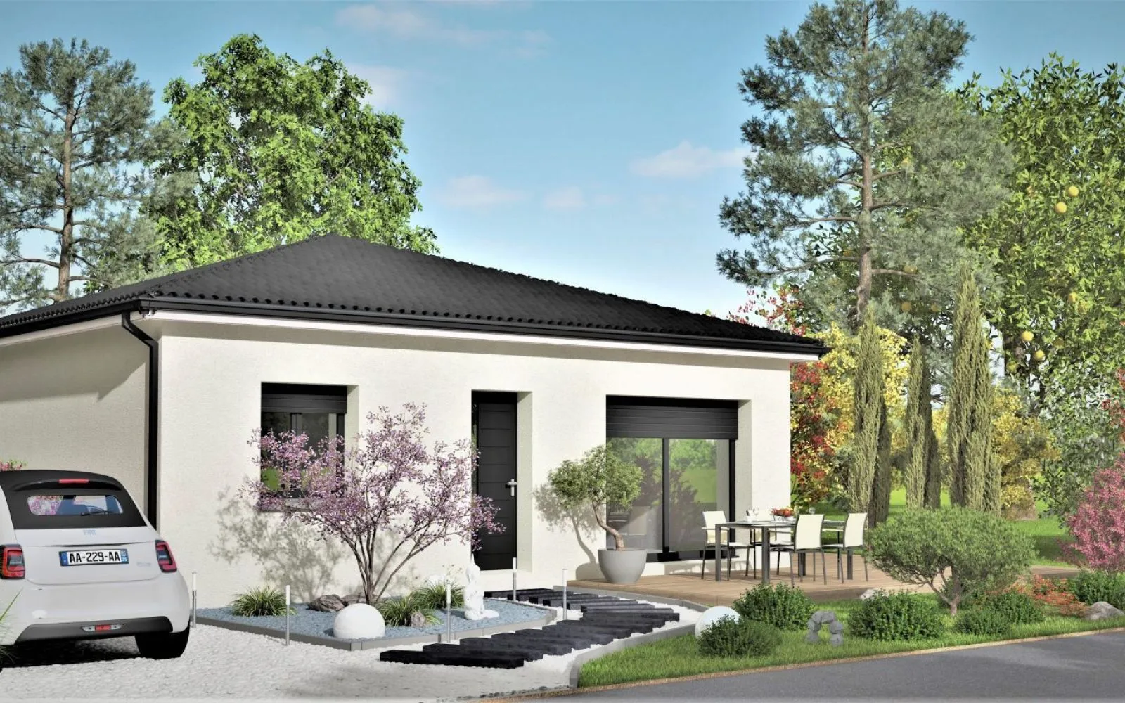 Projet de construction d'une maison 70 m² avec terrain à SAINT-ETIENNE-DE-TULMONT (82) au prix de 177750€. à Saint-Étienne-de-Tulmont — photo 1