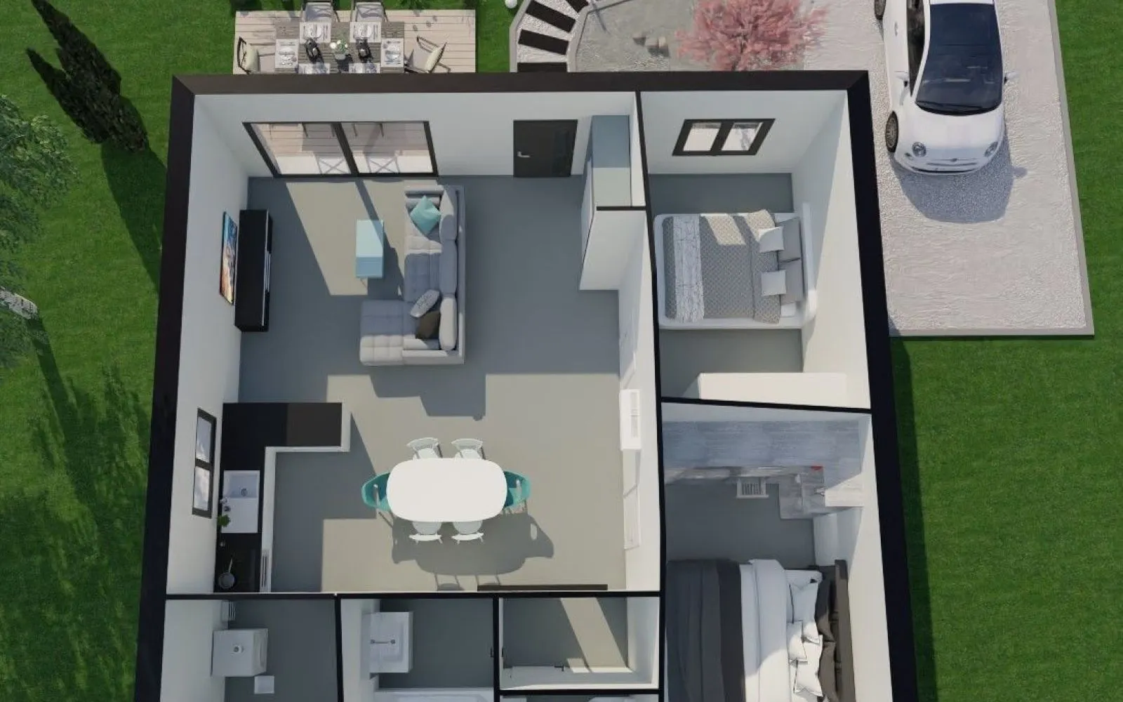 Projet de construction d'une maison 70 m² avec terrain à SAINT-ETIENNE-DE-TULMONT (82) au prix de 177750€. à Saint-Étienne-de-Tulmont — photo 4