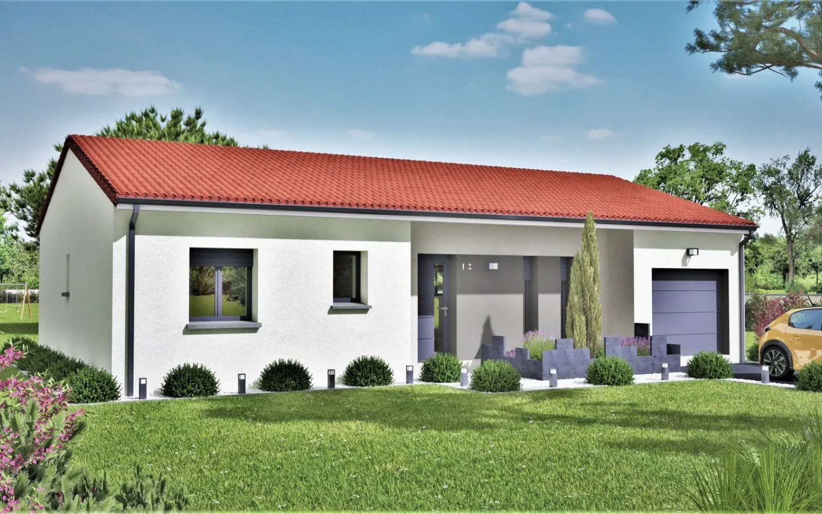 Projet de construction d'une maison 93 m² avec terrain à SAINT-ETIENNE-DE-TULMONT (82) au prix de 203750€. à Saint-Étienne-de-Tulmont — photo 1