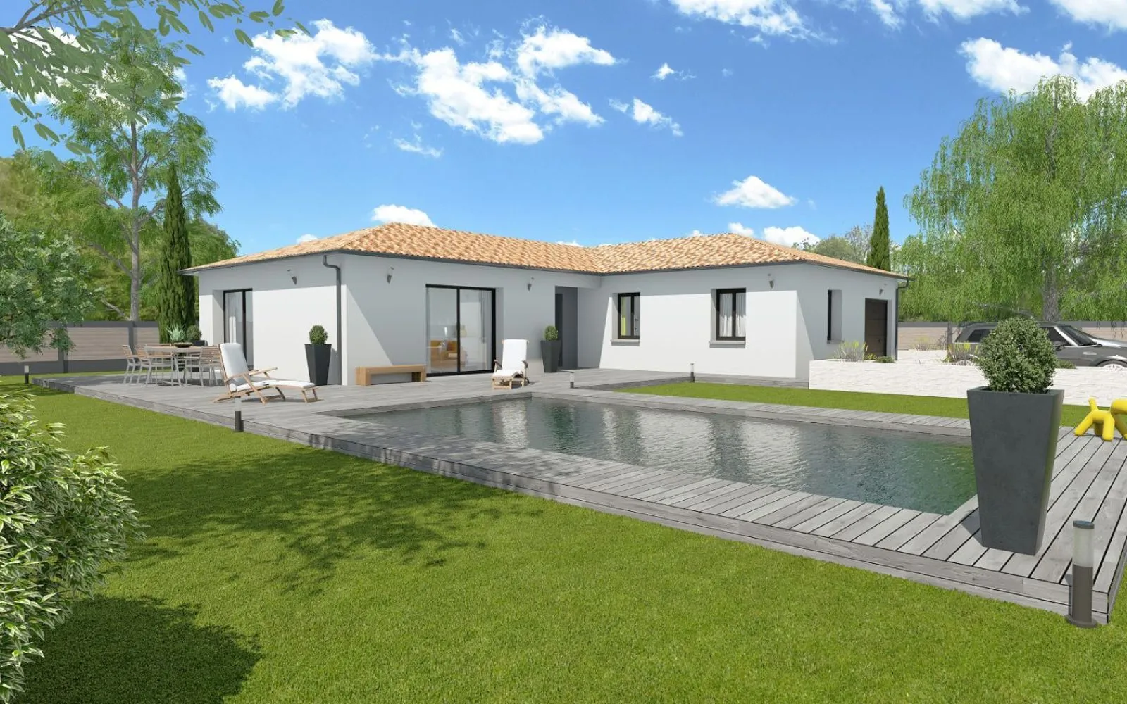 Projet de construction d'une maison 112 m² avec terrain à SAINT-GIRONS (09) au prix de 254030€. à Saint-Girons — photo 1