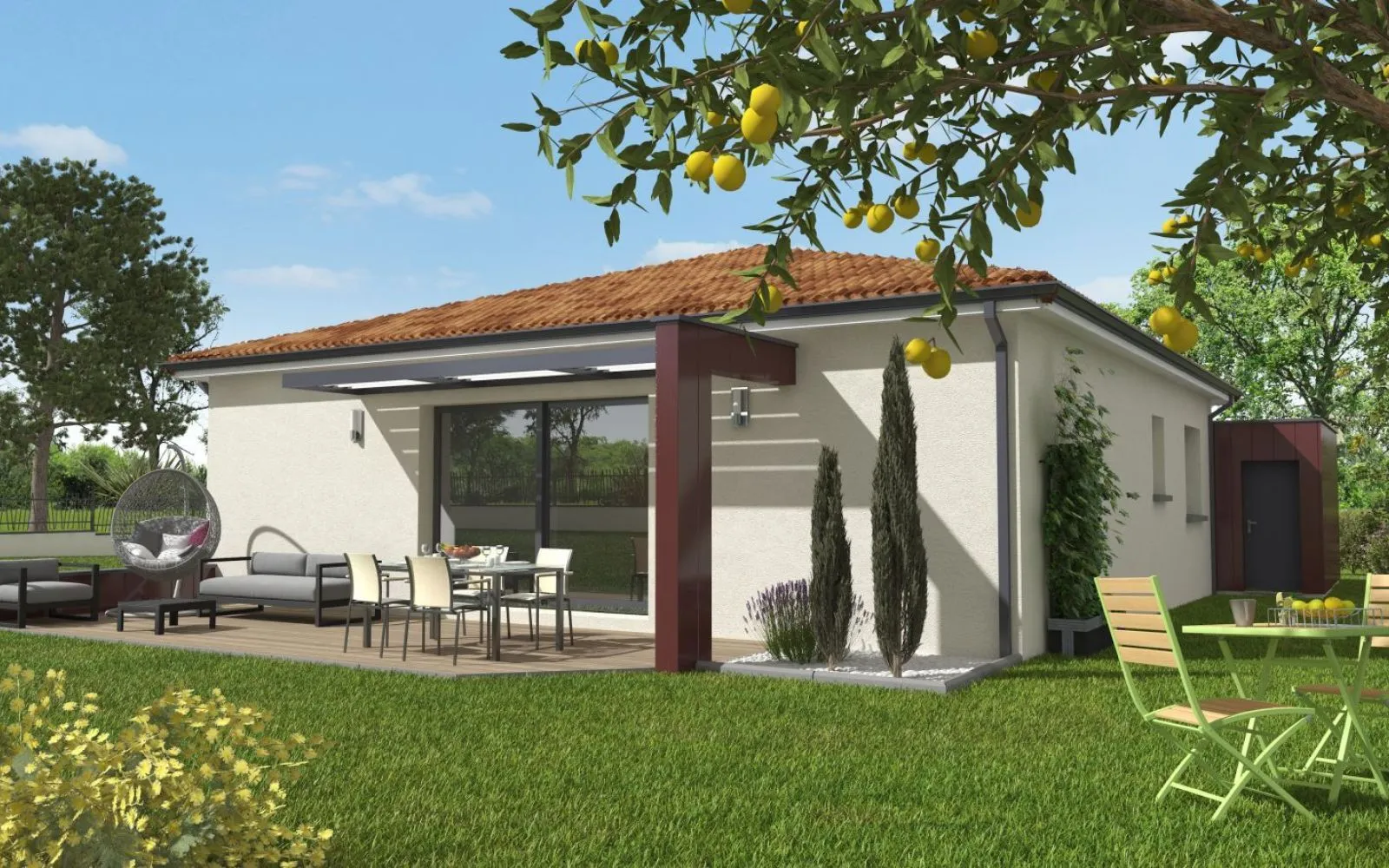 Projet de construction d'une maison 93 m² avec terrain à ALBIAS (82) au prix de 177700€. à Albias — photo 2